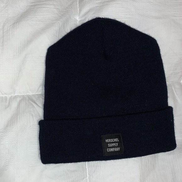 Herschel supply company navy blue beanie